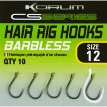 KORUM CS SERIES HAIR RIG HOOK (KHCSPB/) - SIZE 18