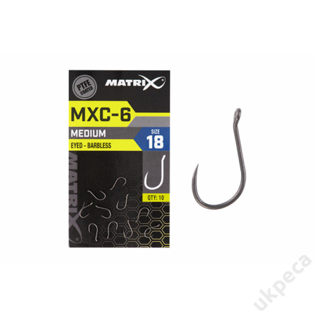 MATRIX MXC-6 BARBLESS PTFE EYED HOOK - SIZE120