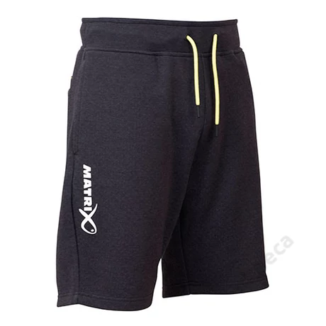 MATRIX MINIMAL BLACK MARL JOGGER SHORTS - SMALL
