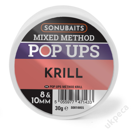 SONU MIXED METHOD POP UPS KRILL 8 &amp;10MM