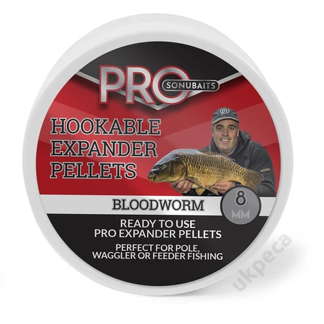 SONU HOOKABLE EXPANDER PELLETS - BLOODWORM 8MM